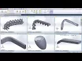 SolidWorks Swept Swept Cut Tutorial Guide Curves Multiple Paths Twist Along Path