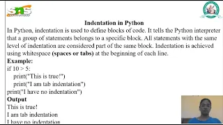 Indentation if for and While Problem Solving Using Python Mrs M Viveka SNS Institutions