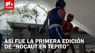 Jóvenes boxeadores se suben al ring en Tepito, CDMX