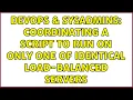 DevOps SysAdmins coordinating a script to run on only one of identical load-balanced servers