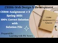 CS506 Assignment 3 Solution Spring 2021 CS506 Assignment No 3 100 correct Solution by FK Tutors