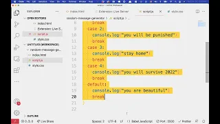 Random Message Generator with HTML CSS JavaScript and JQuery