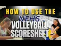 How to Use the NFHS Volleyball Scoresheet Step-by-Step