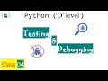 C04 Testing Debugging python tutorial in hindi python o level class with notes and mcq