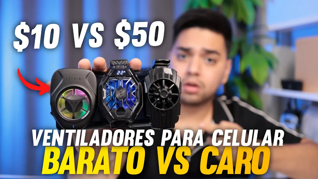 Ventilador para Celular Barato vs El Mejor ¿Cual enfrio mas mi telefono?