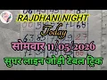RAJDHANI NIGHT TODAY MATKA TRICK 2026 NIGHT OPEN PANA Rajdhanigame