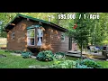 95K Wooded Cabin on 1 Acre with Guest House in Harrison Michigan