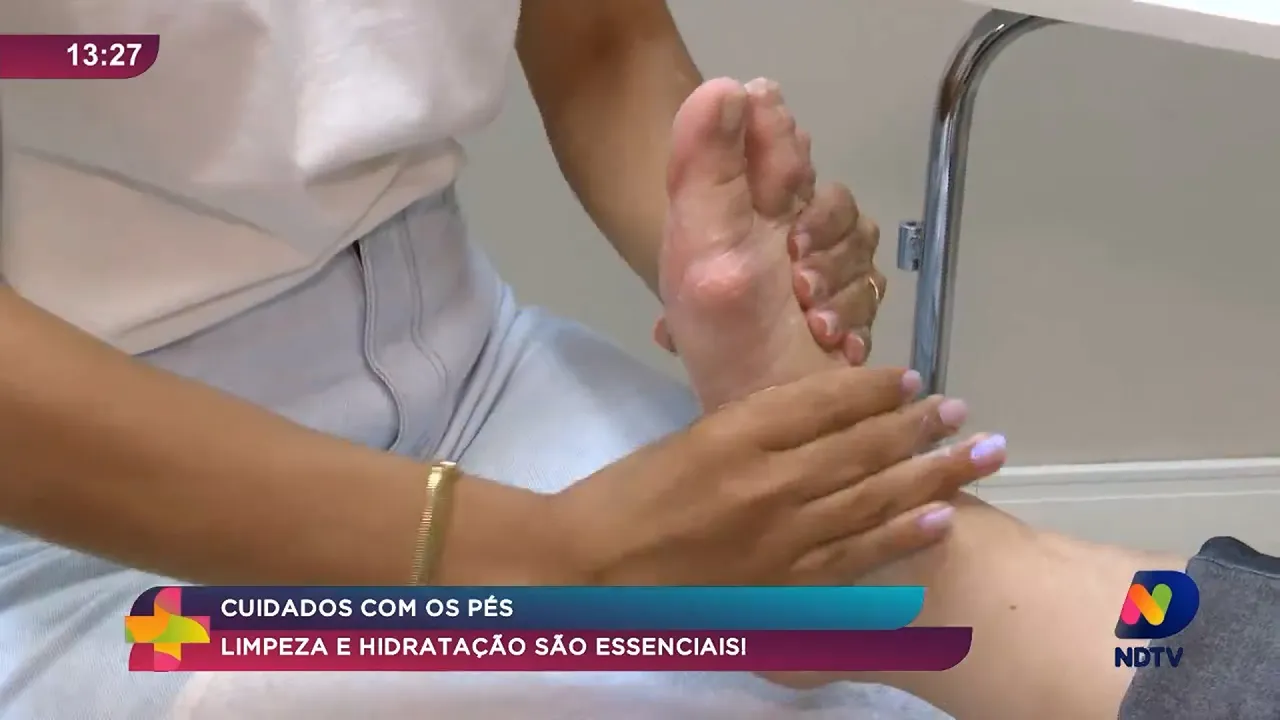 Cuidados com os pés: Limpeza e hidratação são essenciais