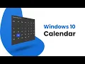 Build an Awesome Calendar Using HTML CSS and JavaScript Mini Project Windows 10 style Tutorial