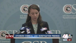 Atchison chemical leak investigation findings