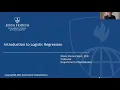 Introduction to Simple Logistic Regression Part 1