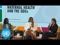 Maternal Health the SDGs Singer Ciara with Patricia Da Silva Media Zone United Nations