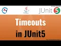 12 JUnit 5 Basics - Timeouts in JUnit 5 What is Timeout in JUnit5 Timeout Annotation