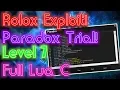 New Roblox Exploit Paradox Trial Level 7 Full Lua C Execution With OP scripts