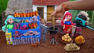 Mini Milk Burfi | Diwali Sweet Recipe  | Miniature Cooking |The Tiny Foods-Hindi