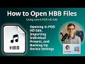 How to Open HBB Files Line 6 POD Edit Bundle