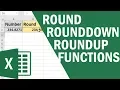 ROUND ROUNDDOWN AND ROUNDUP in MS Excel Microsoft Excel Tutorial 2016