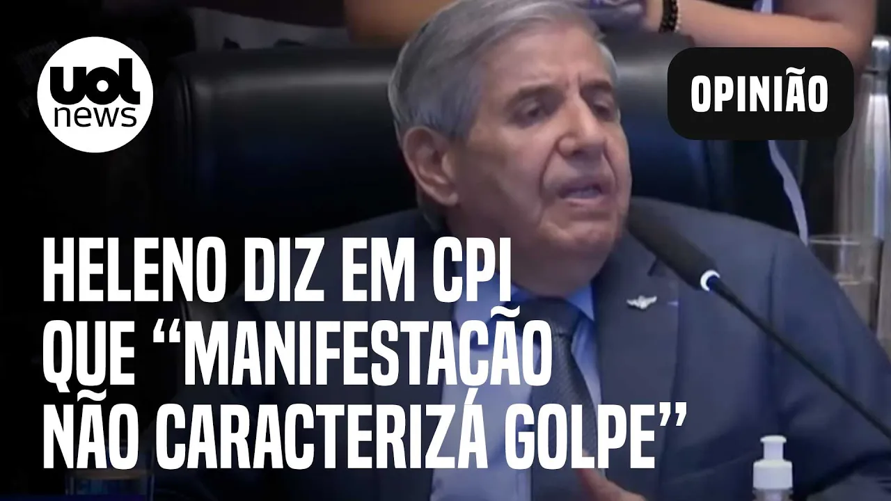 General Heleno na CPI do 8/1 no DF: 'Esse termo golpe está sendo usado com extrema vulgaridade'