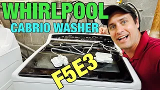 Why This Whirlpool CABRIO Washer Flashes F5E3 Error Code Quick Lid Lock Fix WTW8040DW0