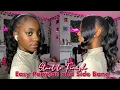 EASY PONYTAIL AND SIDE BANG TUTORIAL BEGINNER FRIENDLY Ywigs Hair