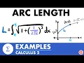 Arc Length Examples Calculus 2 - JK Math