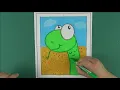 How to Color a Cute Lizard and Stay Inside the Lines How to Color with Noyo Gel Crayons