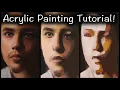 Lagu Portrait Painting Tutorial | Salvador Acrylic REVIEW + Blending Colors in ACRYLIC