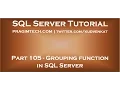 Grouping function in SQL Server
