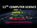 12th Computer Science Chapter - 1 Function Part