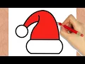 How to Draw a Christmas Hat