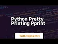 Python pretty printing pprint