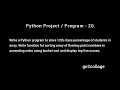 EP 20 Language Python Program Project I go2collage