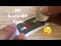 How to make Scratch off Cards at home DIY Scratch Off