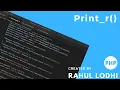 PHP Tutorial - print