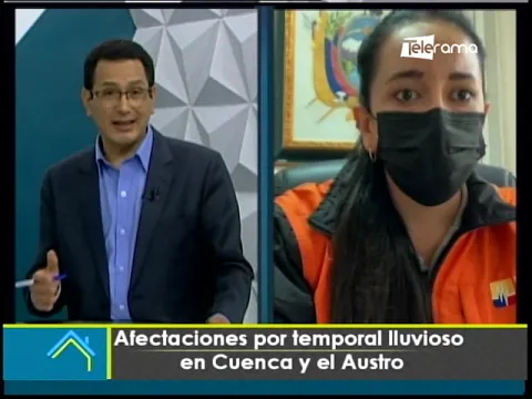 Afectaciones por temporal lluvioso en Cuenca y el Austro
