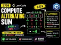LeetCode - Compute Alternating Sum C Solution