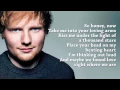 Thinking Out Load by Ed Sheeran (LYRICS)
