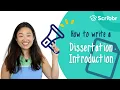 How to Write a Dissertation Introduction Scribbr