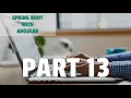 Spring Boot with Angular - Full Application