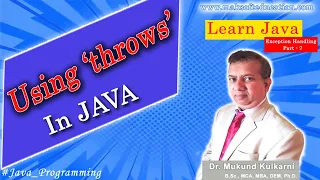 using throws in Java Postpone exception handling throws practical Exception Handling Part 7