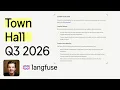 Langfuse Town Hall V4 Data Model Upgrade Faster Queries New UI Roadmap