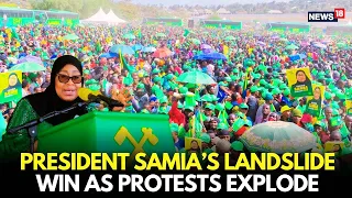 President Samia Suluhu Wins Landslide Amid Protests Tanzania Election 2025 Turns Chaotic 
