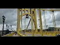 We re walking across the Roberto Clemente Bridge to PNC Park home of the Pittsburgh Pirates
