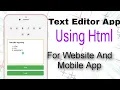Building a Text Editor App Using HTML CSS and JavaScript Step-by-Step Tutorial