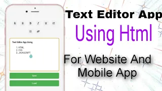 Building a Text Editor App Using HTML CSS and JavaScript Step-by-Step Tutorial