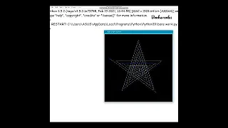 Draw a star in Python