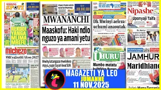 TODAY S NEWSPAPERS 11 11 25 13TH PARLIAMENT TODAY SAMIA APPOINTS SPEAKER PM TO BE IDENTIFIED 