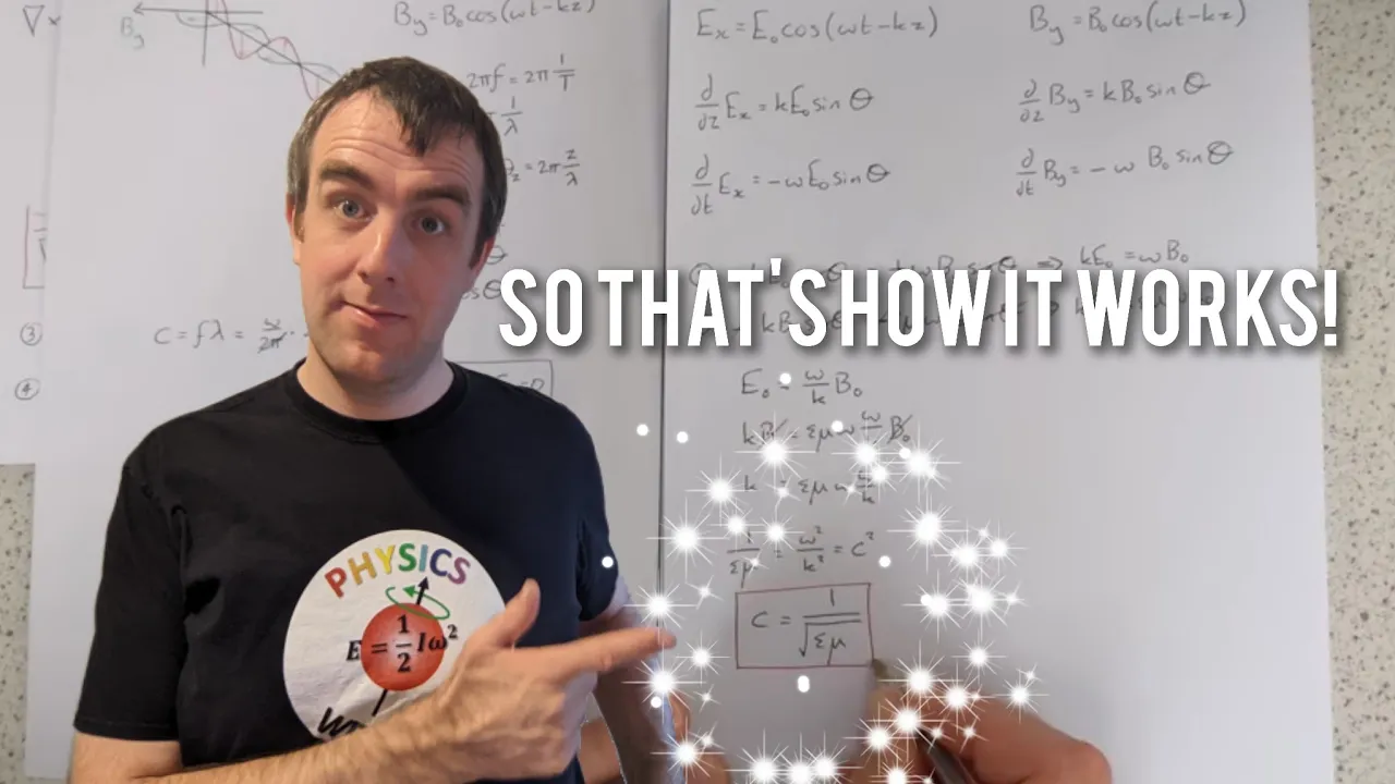 How Maxwell's equations reveal the speed of light