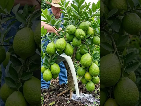 The simplest method for grafting a lemon tree to produce abundant fruit.#lemon #Grow