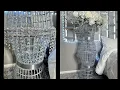 DIY DOLLAR TREE OVERSIZED VASE DIY TALL VASE DIY GLAM VASE